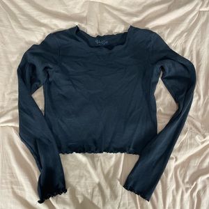 Fringed long sleeve
